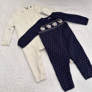Boys 6-12 Months Holiday knit Sweater lot by Janie and Jack & Gymboree